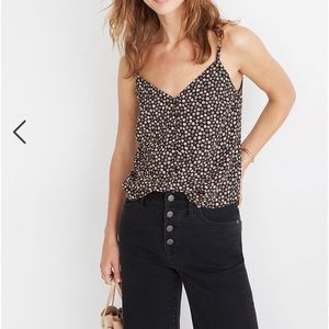 Madewell button down cami in floral. Size XL. Never worn!
